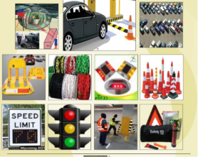 Traffic Warehouse product and safety equipment collage